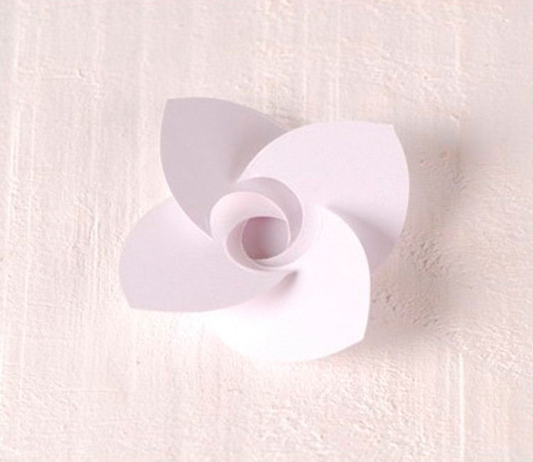 10 fiori in cartone