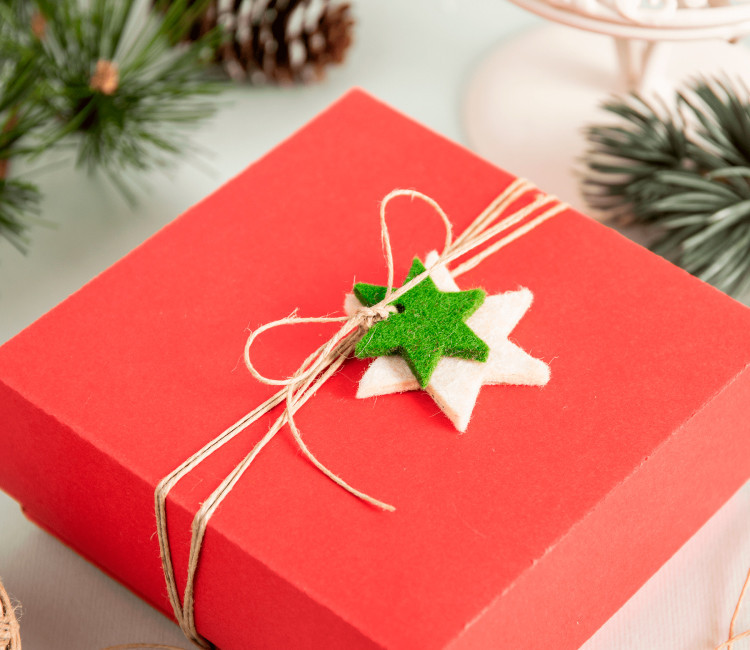 Stelle decorative in feltro da appendere