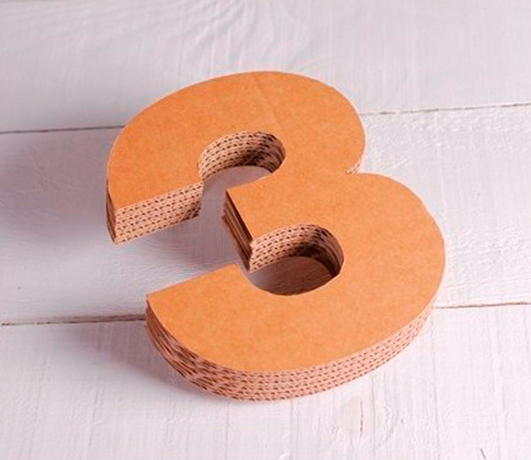 Numeri decorativi in cartone Numeri decorativi in cartone
