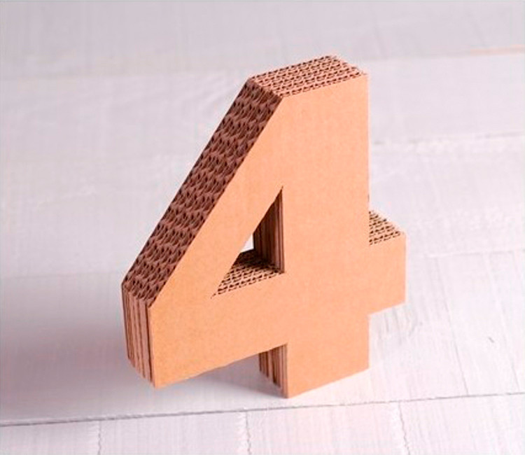 Numeri decorativi in cartone Numeri decorativi in cartone