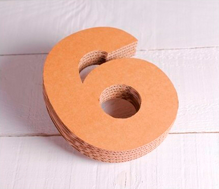 Numeri decorativi in cartone Numeri decorativi in cartone