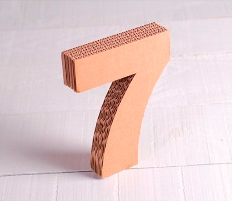 Numeri decorativi in cartone Numeri decorativi in cartone