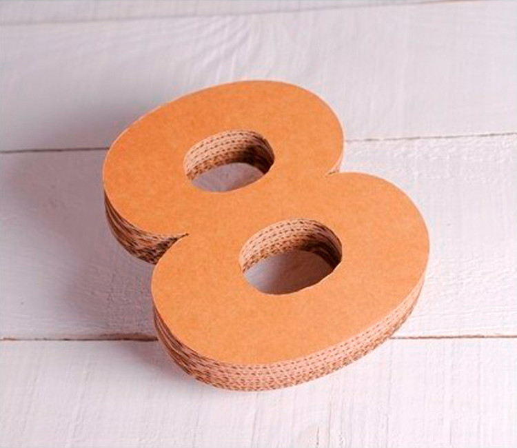 Numeri decorativi in cartone Numeri decorativi in cartone