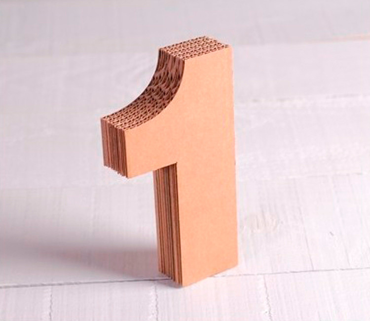 Numeri decorativi in cartone Numeri decorativi in cartone
