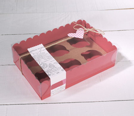 Scatola per sei cupcake