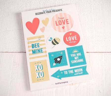 Kit di Adesivi con Messaggi LOVE	