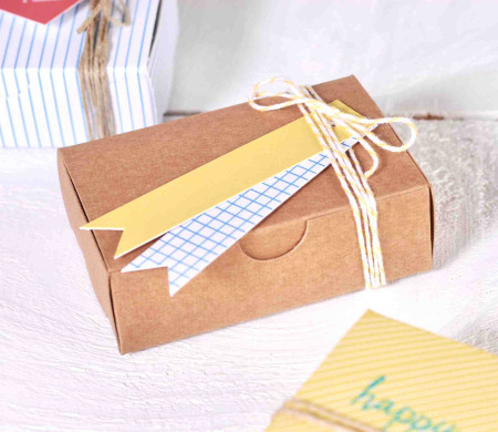 Scatolina color kraft