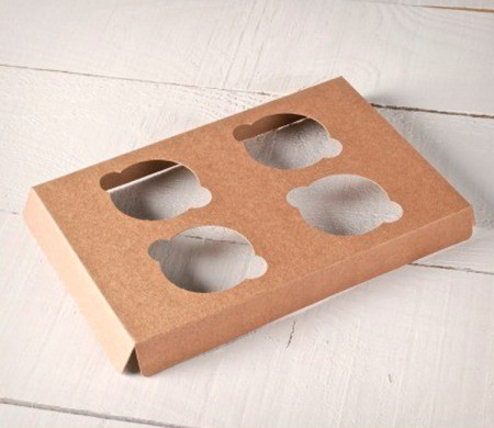Holder per 4 cupcake, da collocare nelle scatole per i dolci