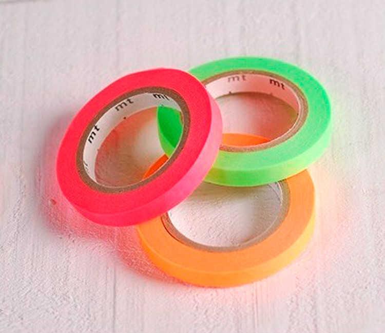 3 washi tapes colori fluorescenti 3 washi tapes colori fluorescenti