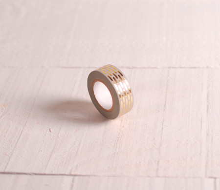 Washi tape grigio con stampa geometrica
