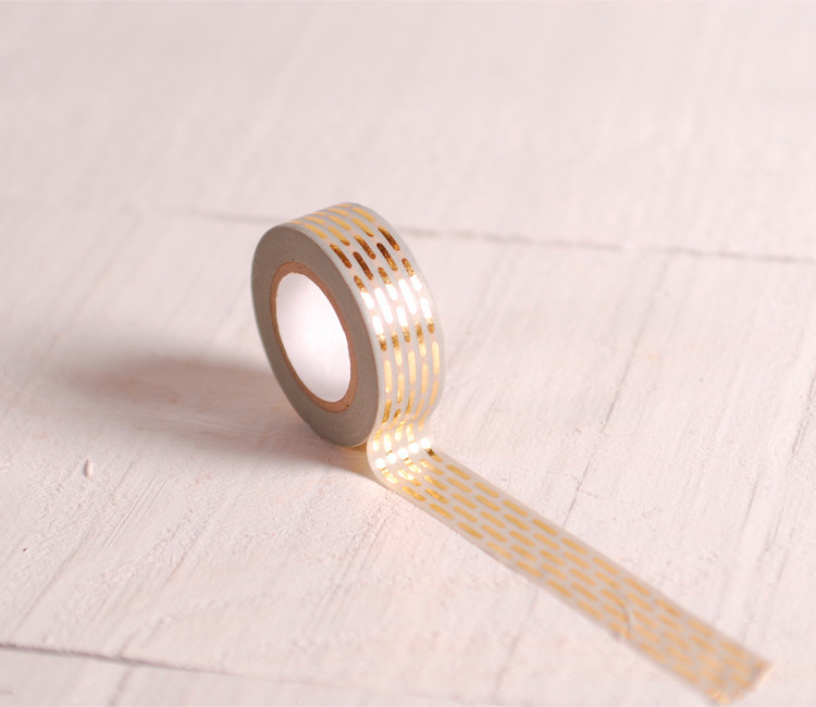 Washi tape grigio con stampa geometrica