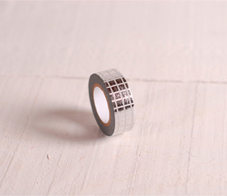 Washi tape quadrati argentati