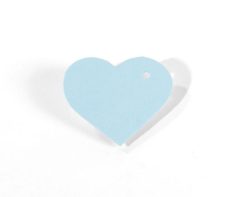 10 ciondoli cuore in cartone