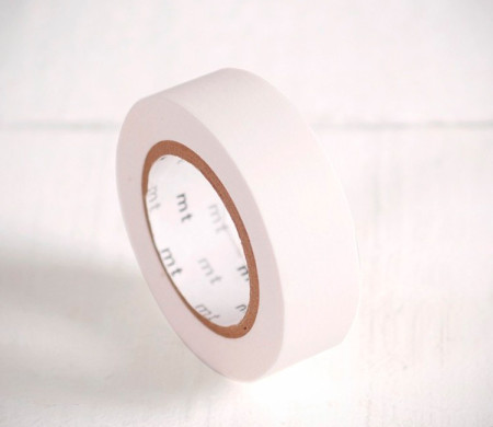 Washi tape bianco opaco