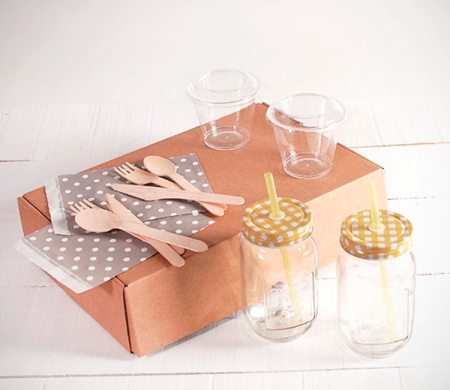Set scatola per 2 colazioni