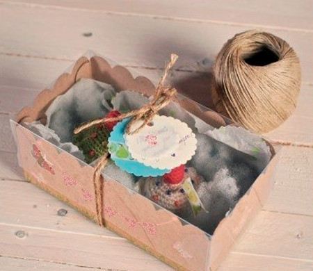 Scatola per cupcake all’uncinetto Scatola per cupcake all’uncinetto