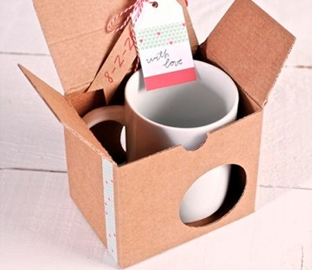 Scatola per tazze con washi...