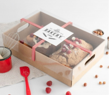 Vassoio in Cartone per Cupcake con Manico