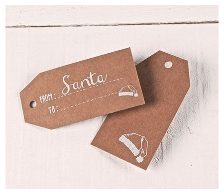 Etichette regalo stampate FROM Santa
