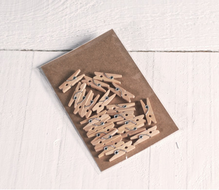 Mini pinze in legno