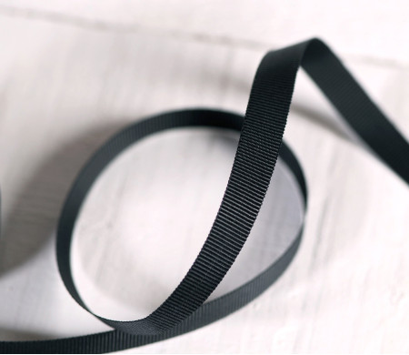 Nastro grosgrain nero