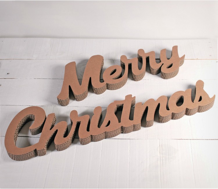 Lettere in cartone Merry Christmas Lettere in cartone Merry Christmas