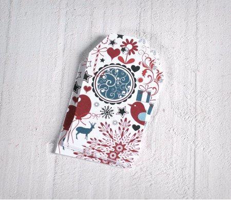 Kit d'etichette con stampa per Natale