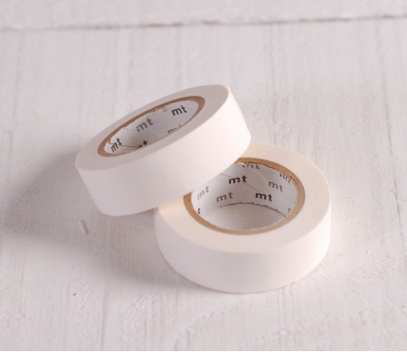 Washi tape bianco opaco