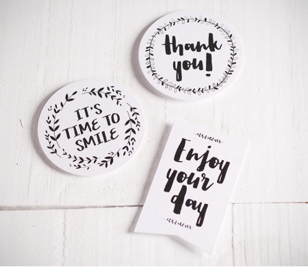 Adesivi per i regali "Happy"