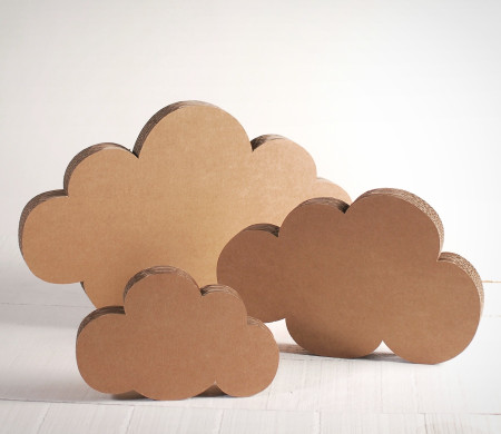 Nuvole di Cartone Decorative. Kit da 3!