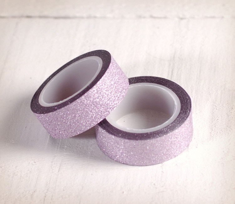 Rotolo di washi tape con porporina