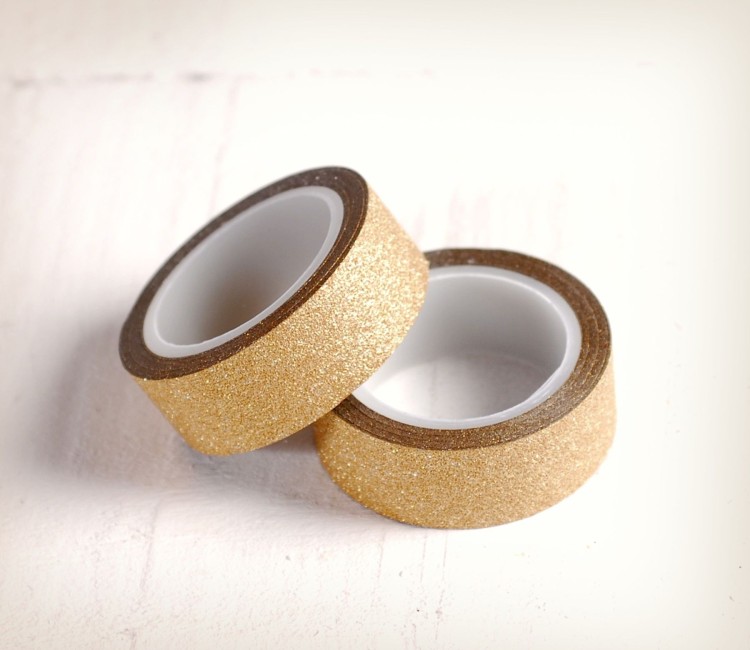 Rotolo di washi tape con porporina