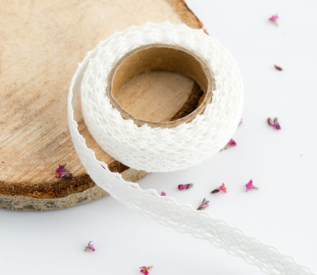 Fabric tape di pizzo ricamato 
