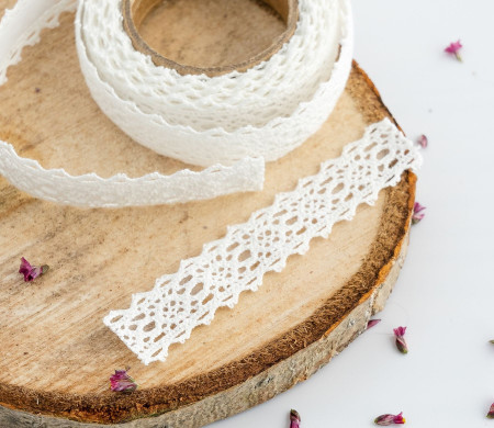 Fabric tape di pizzo ricamato 