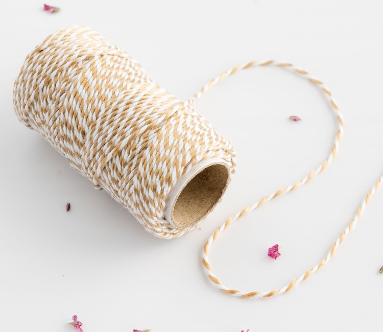 Cordino baker's twine bicolore in cotone per eleganti decorazioni