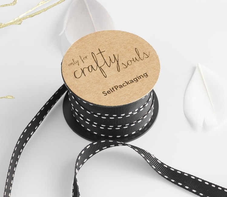 Nastro grosgrain nero impunture Nastro grosgrain nero impunture