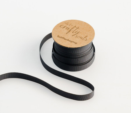 Nastro grosgrain nero