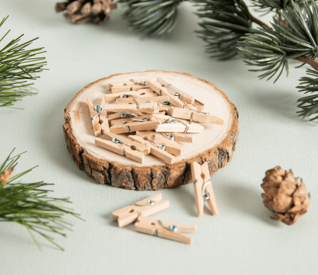 Mini pinze in legno