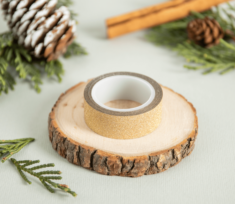 Rotolo di washi tape con porporina