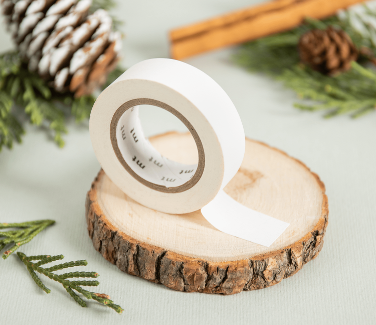 Washi tape bianco opaco