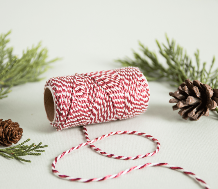 Cordino baker's twine bicolore in cotone per eleganti decorazioni