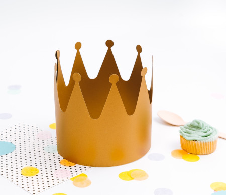 Corona di cartone e diadema