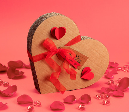 Un regalo fatto con il cuore (decorativo in cartone)!