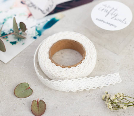 Fabric tape di pizzo ricamato 