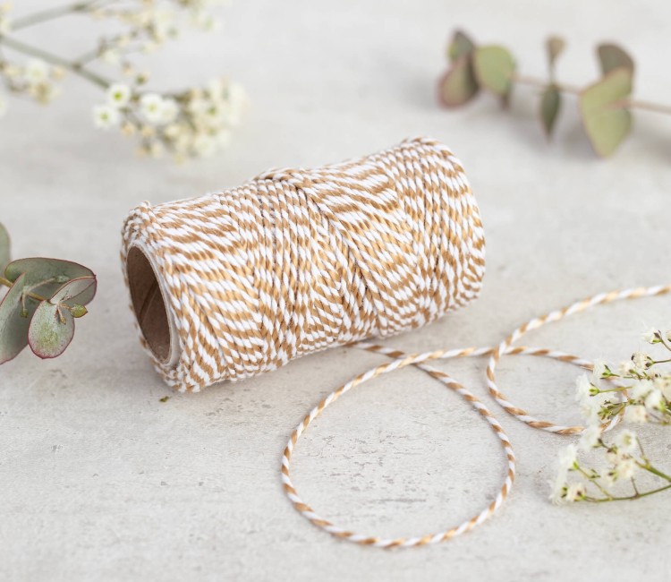 Cordino baker's twine bicolore in cotone per eleganti decorazioni