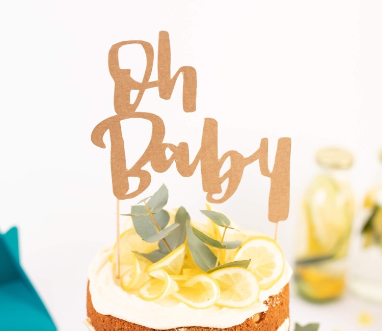 Topper per dolci o decorazione “Oh Baby”