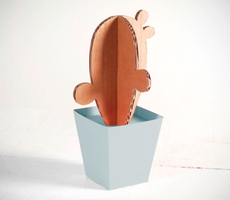 Cactus di Cartone con Vasi Colorati!