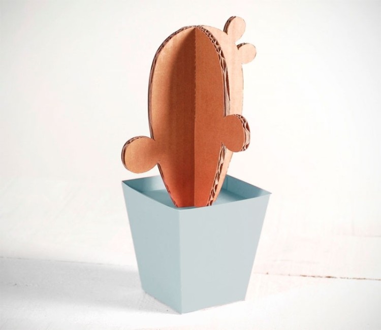Cactus di Cartone con Vasi Colorati!