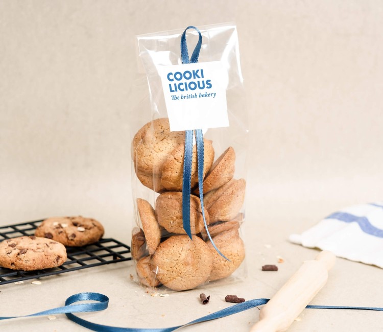 Sacchetti di cellofan con fondo e soffietto per uso alimentare