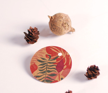 Etichette rotonde stampate edizione limitata della collezione Blossom
